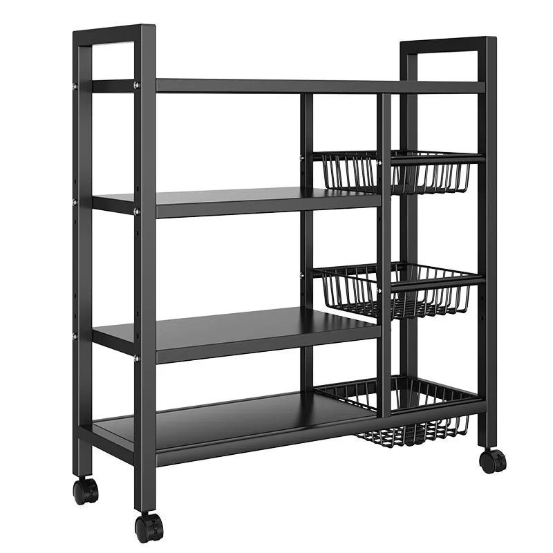 Removable Cabinet Storage Rack Four Tier Metal Kitchen Organizer