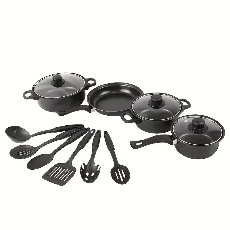 AEHOME Nonstick Cookware Set Induction Compatible With Utensils