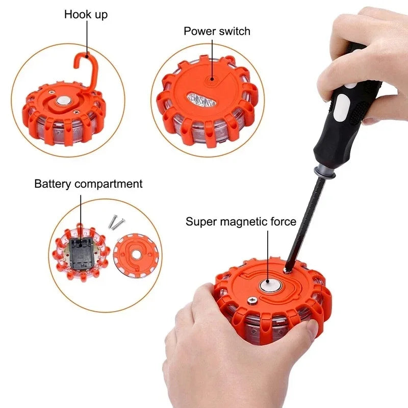 Car Emergency Light V16 Homologated DGT Roadside Flare Beacon