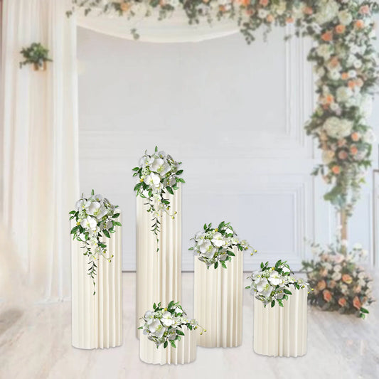 NONECN Cardboard Vases Wedding Centerpiece Set 5 Piece