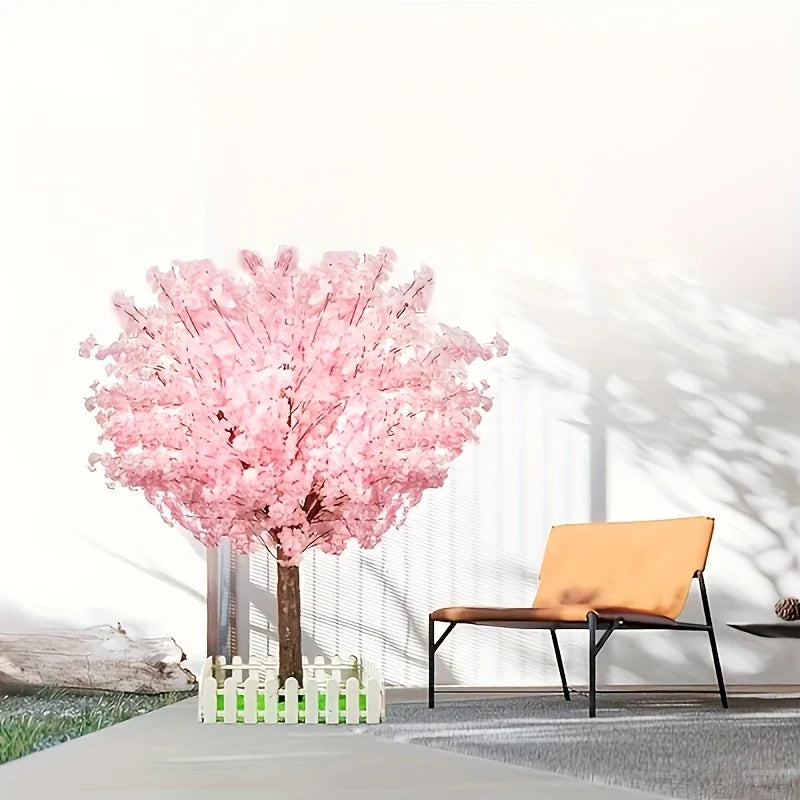NONECN Artificial Cherry Trees Indoor Decor Handmade Blossom