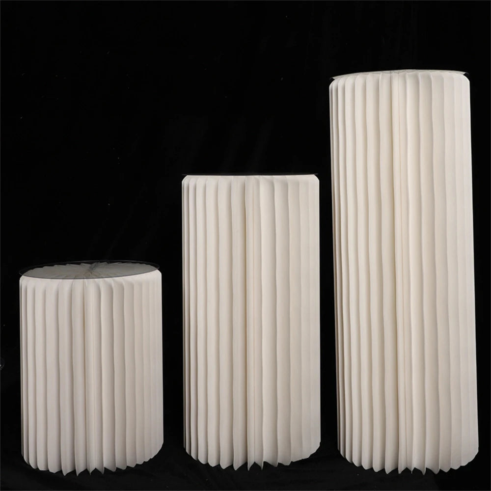 Nonecn Cylindrical Paper Folding Wedding Flower Ornament Origami Decor