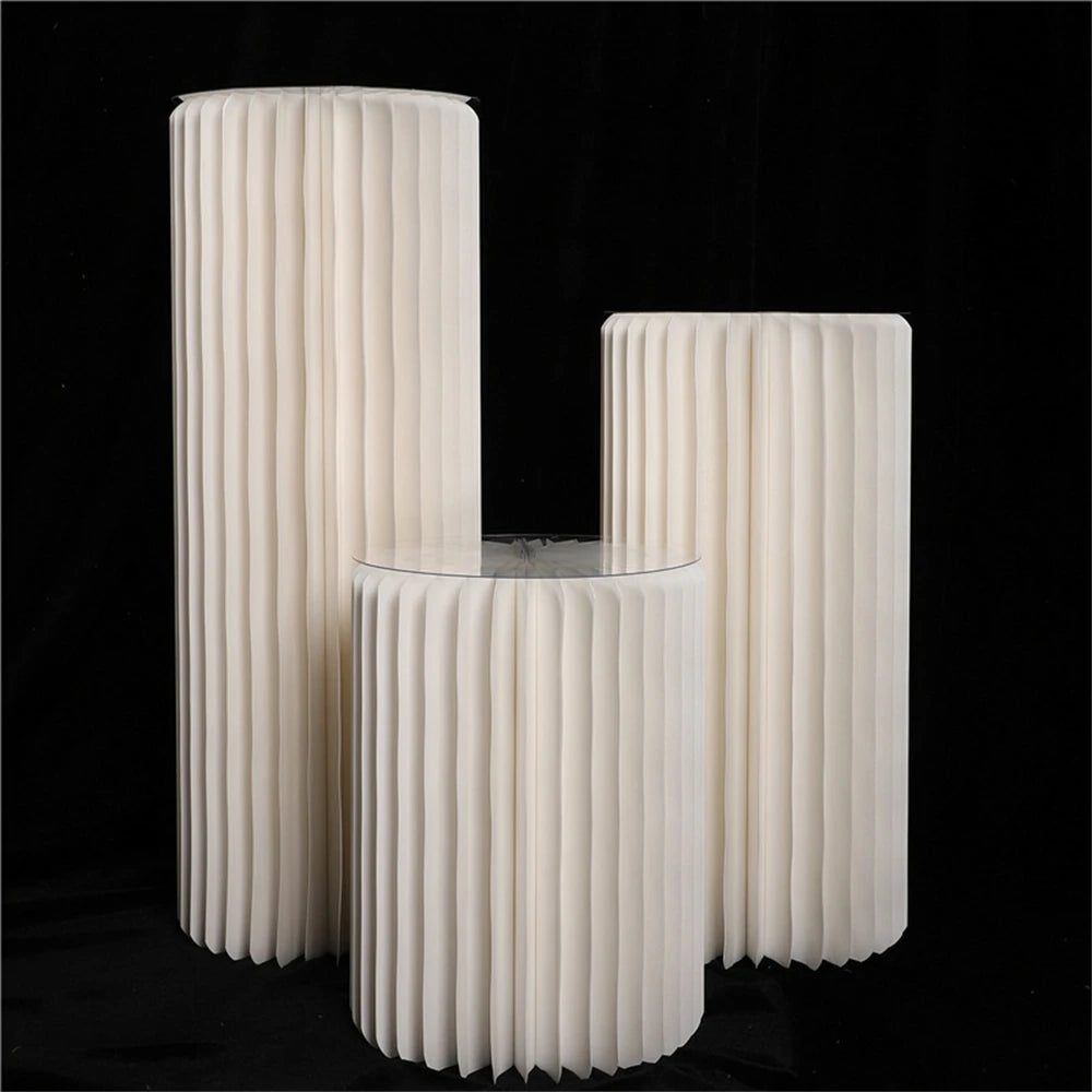 Nonecn Cylindrical Paper Folding Wedding Flower Ornament Origami Decor
