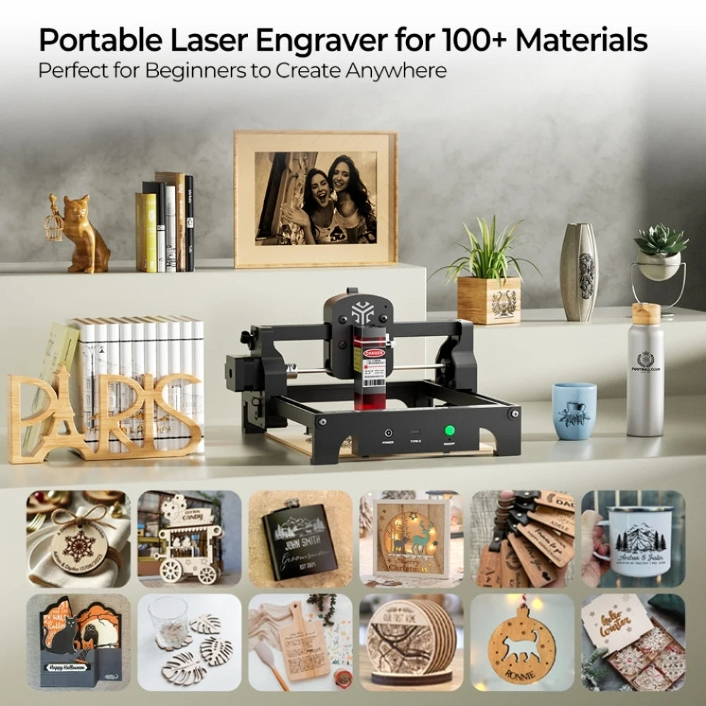 ACMER Mini Laser Engraver Portable CNC Engraving Machine for Woodworking