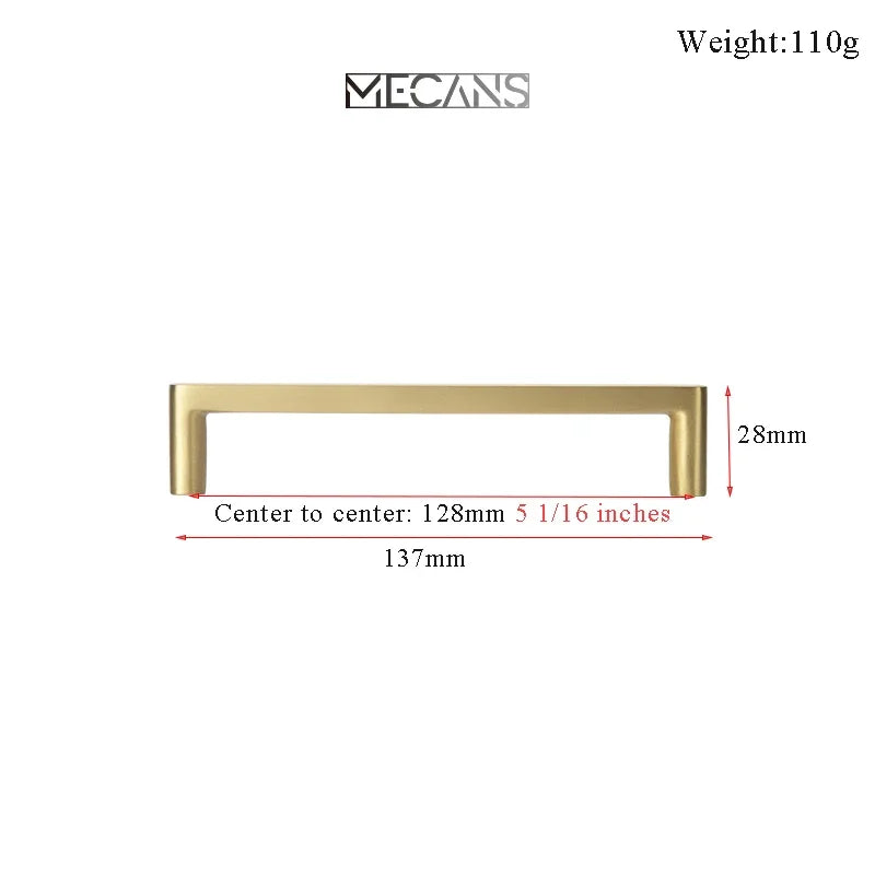 TONADIY Brass Cabinet Handle and Drawer Pull