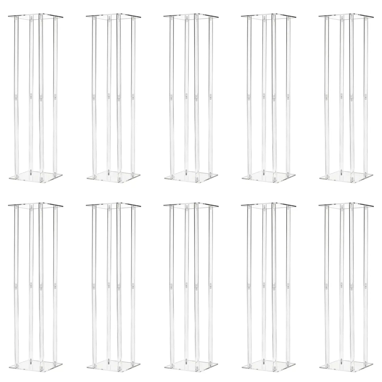 Acrylic Vase Column Stand Centerpiece for Wedding Decoration