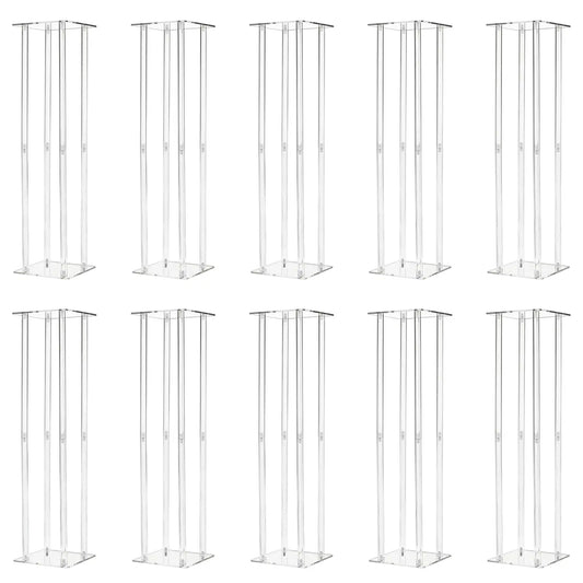 Acrylic Vase Column Stand Centerpiece for Wedding Decoration