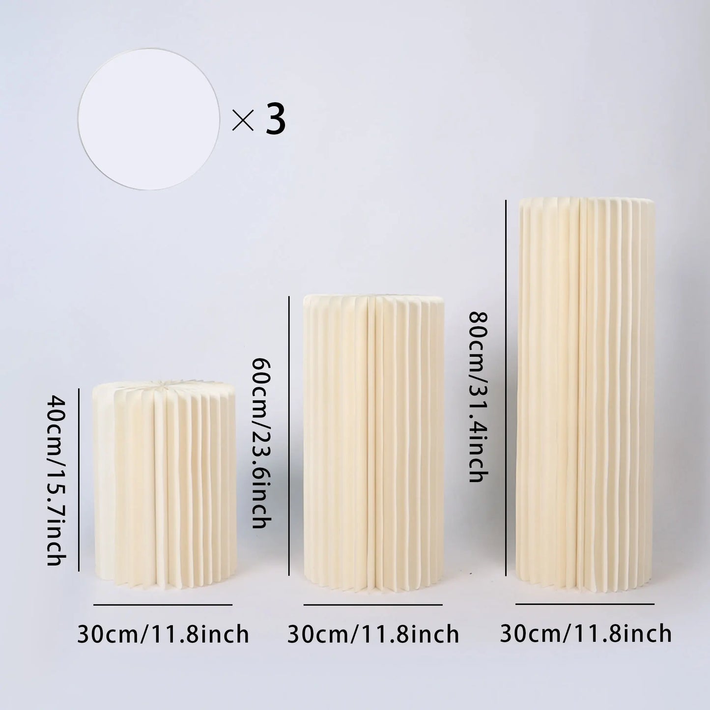 NONECN Party Round Pedestal Stands for Dessert Displays