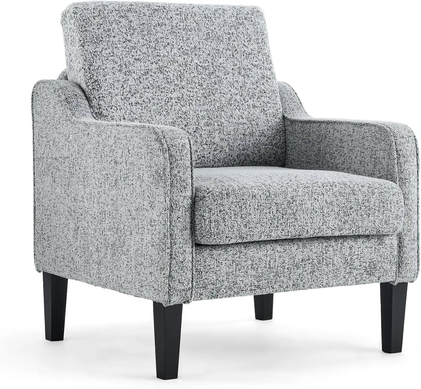 Mid Century Modern Accent Chair Fabric Upholstered Armchair For Living Room