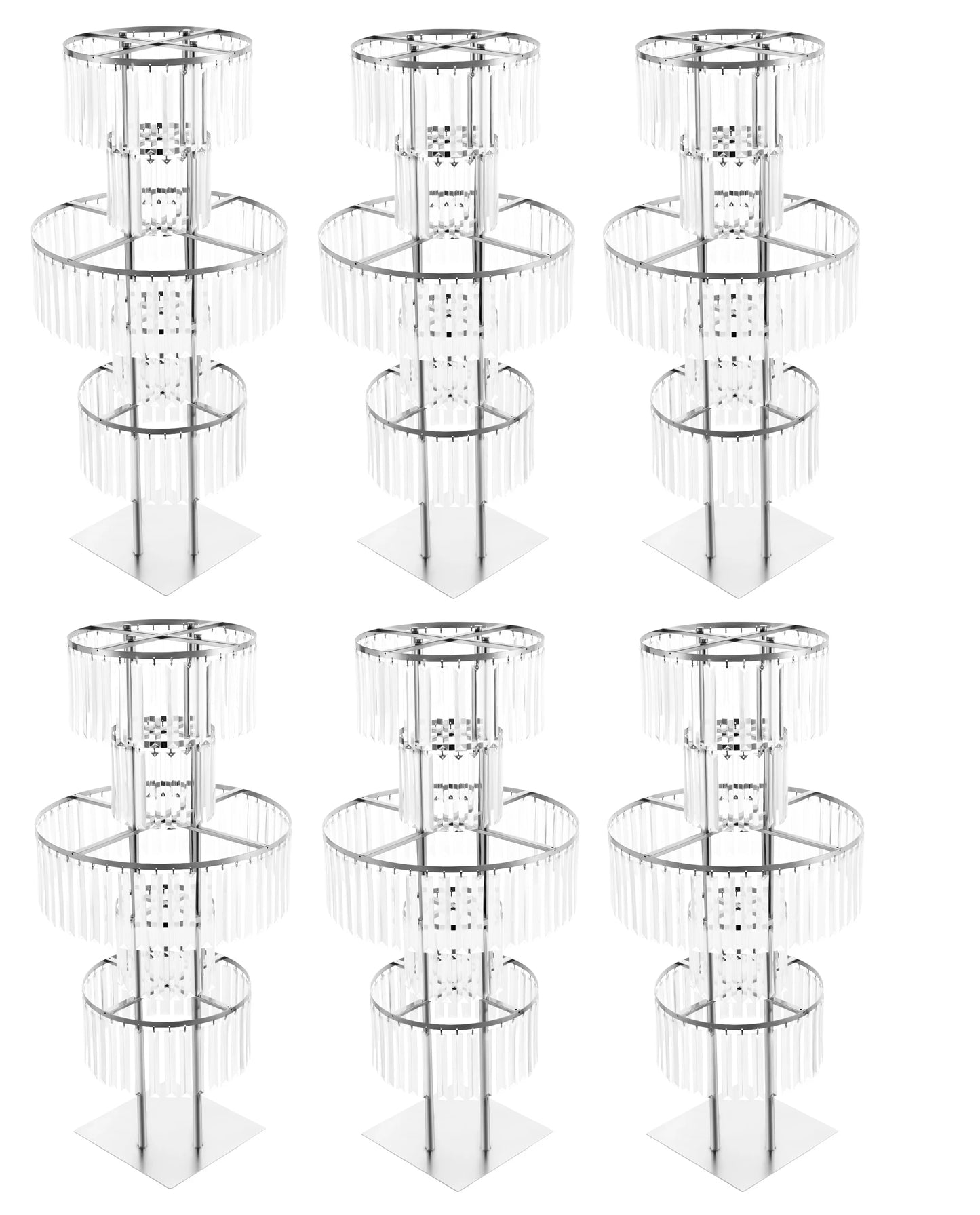 Acrylic Crystal Flower Stand For Wedding Centerpieces