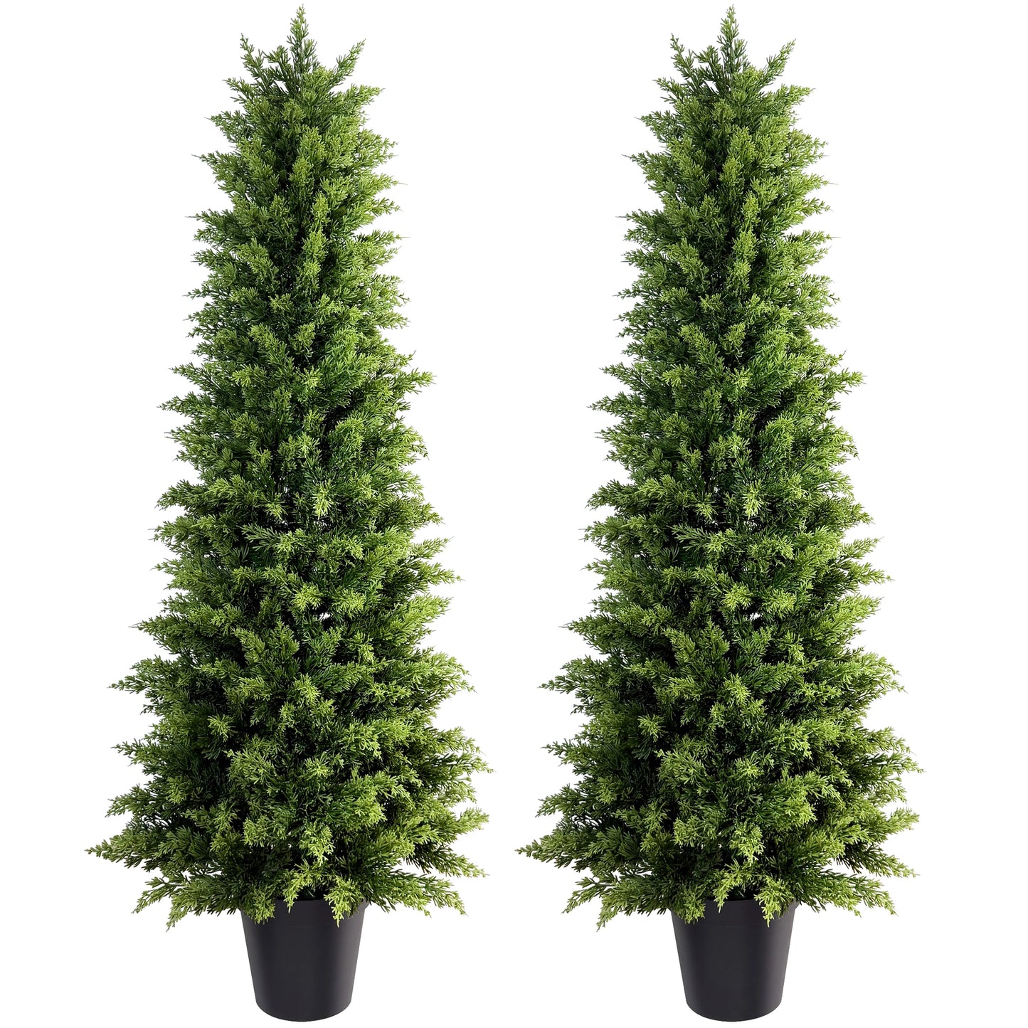 NONECN Artificial Cypresses Tree Tall Faux Plant Indoor Outdoor Home Decor
