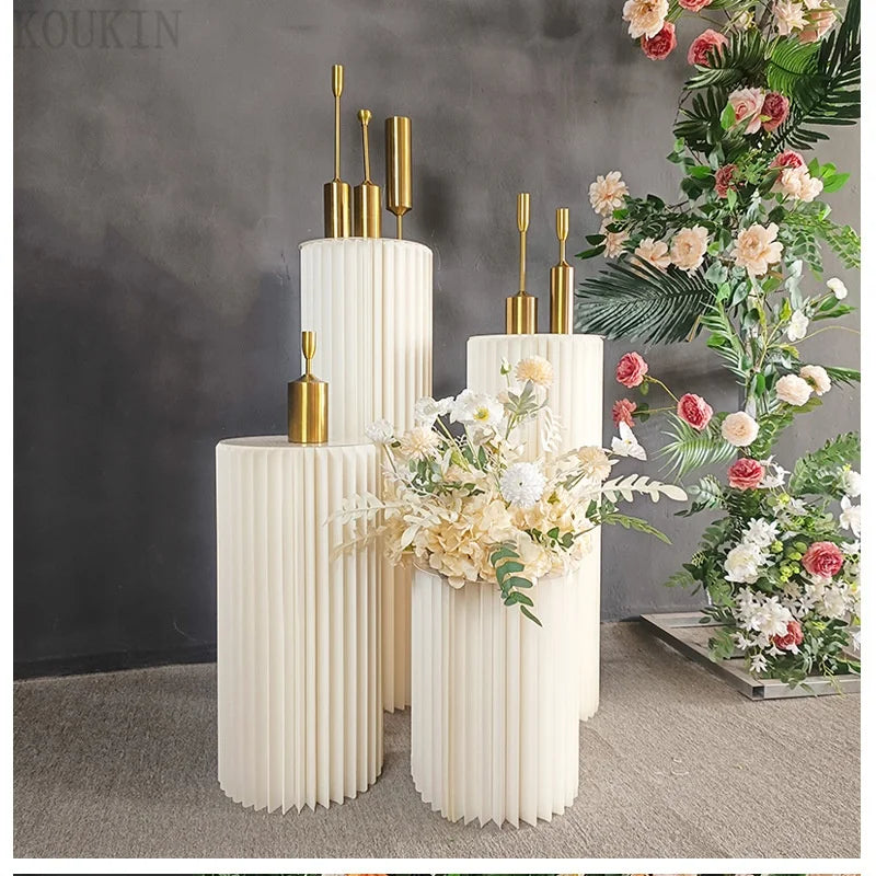 NONECN Party Round Pedestal Stands for Dessert Displays