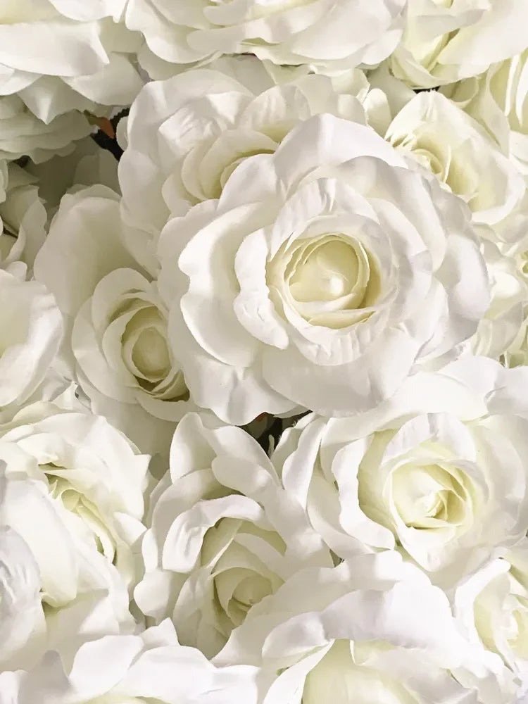NONECN 7Heads Roses Bouquet Silk Flowers for Wedding