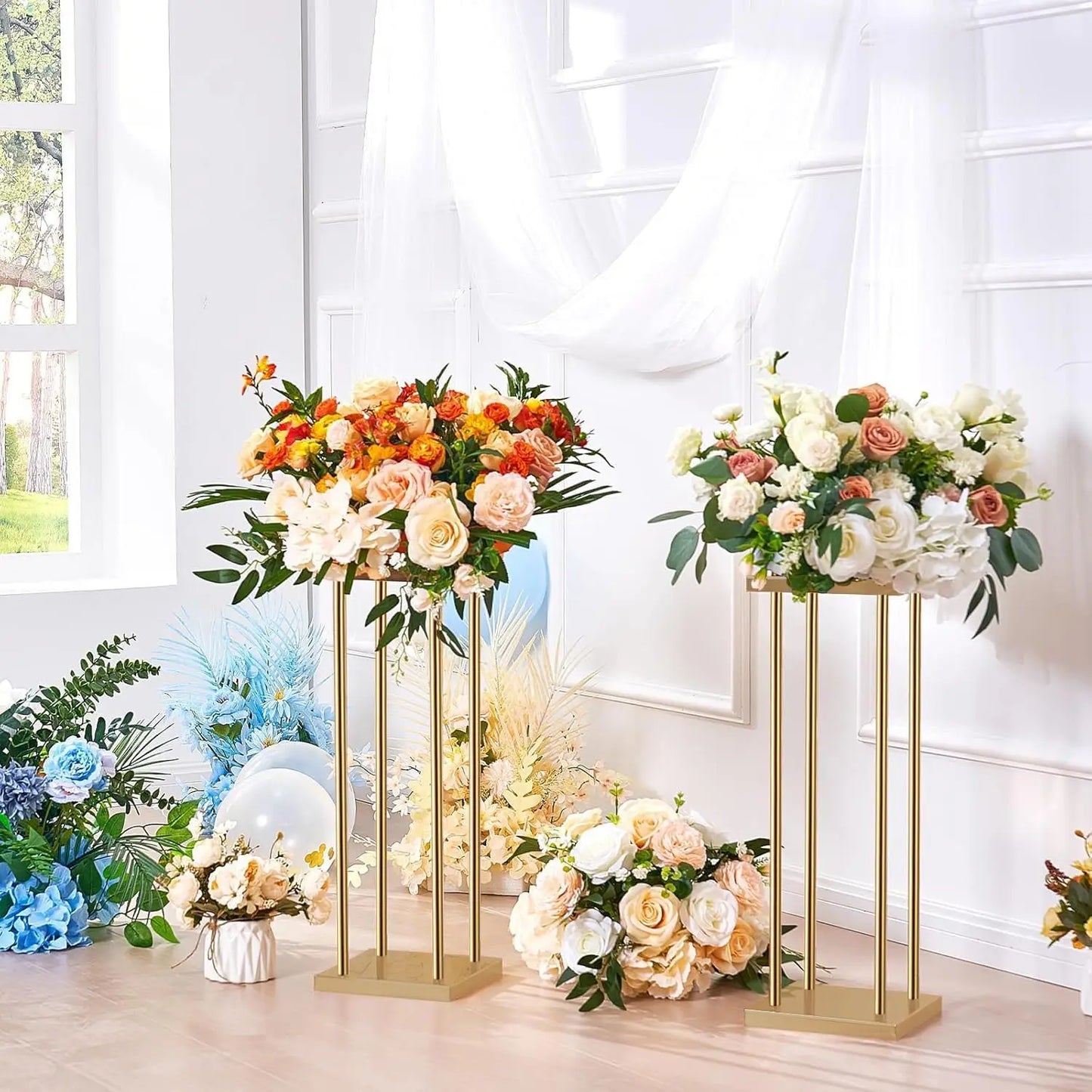 Wedding Centerpiece Flower Stand Set 12 Pieces For Table Decor