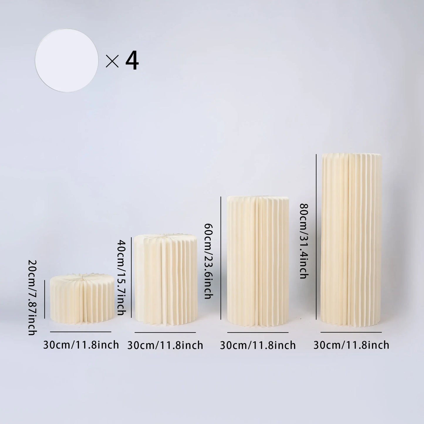 NONECN Party Round Pedestal Stands for Dessert Displays