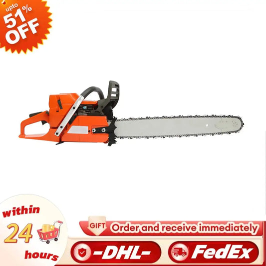 Gasoline Chainsaw 65 To 72cc Two Stroke Pull Start