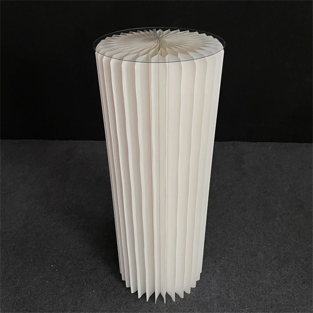 Nonecn Cylindrical Paper Folding Wedding Flower Ornament Origami Decor