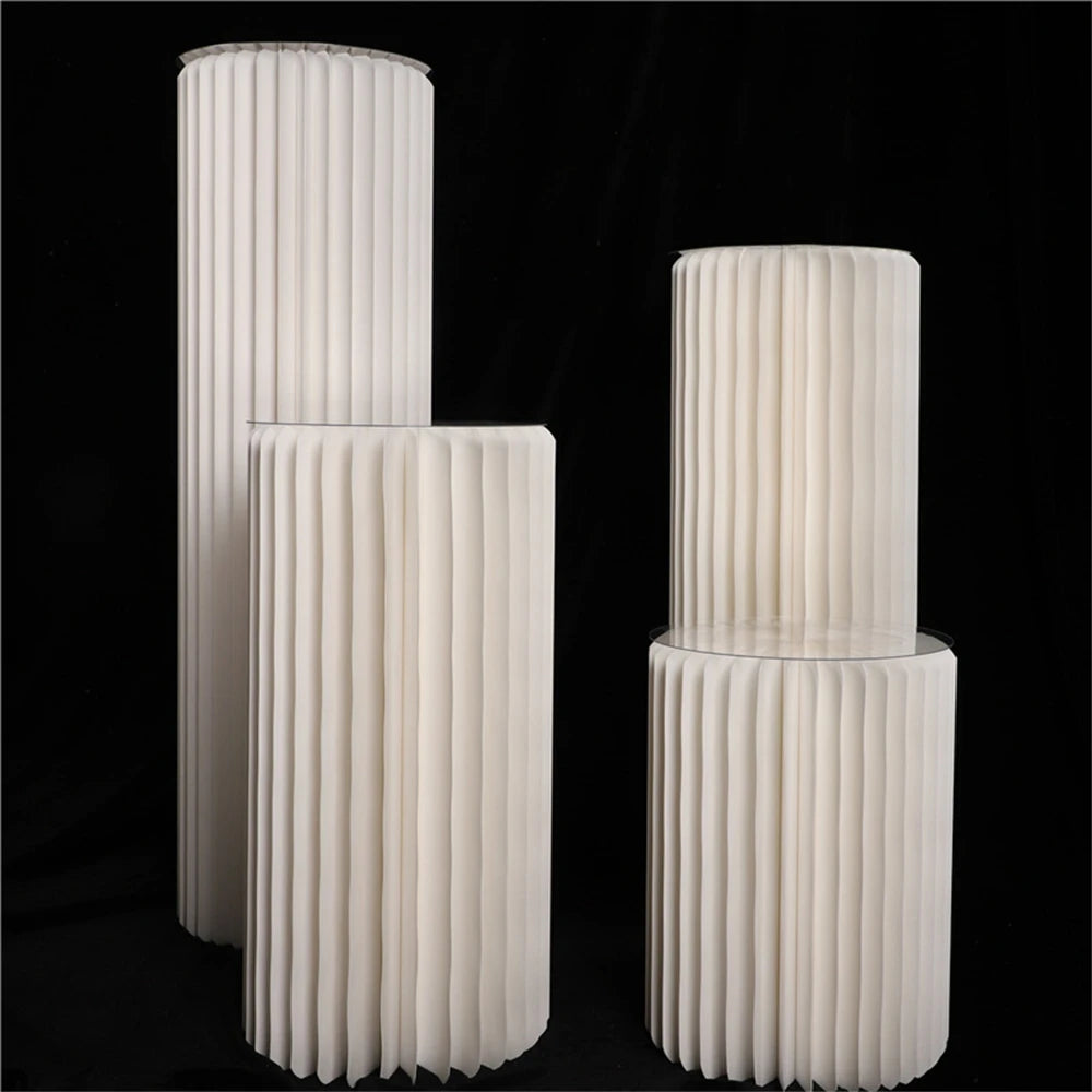 Nonecn Cylindrical Paper Folding Wedding Flower Ornament Origami Decor