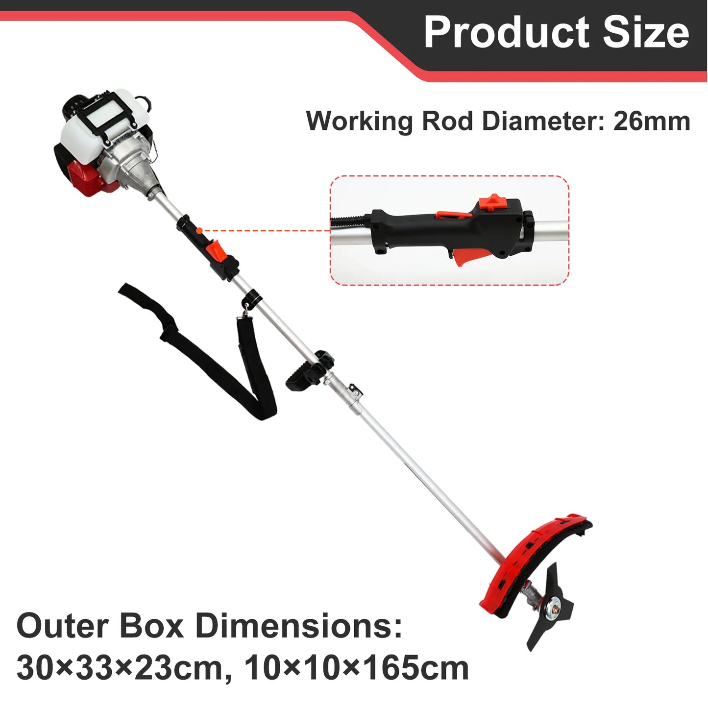 Gas 4 Stroke Weed Eater 31cc 15lb Straight Shaft Trimmer