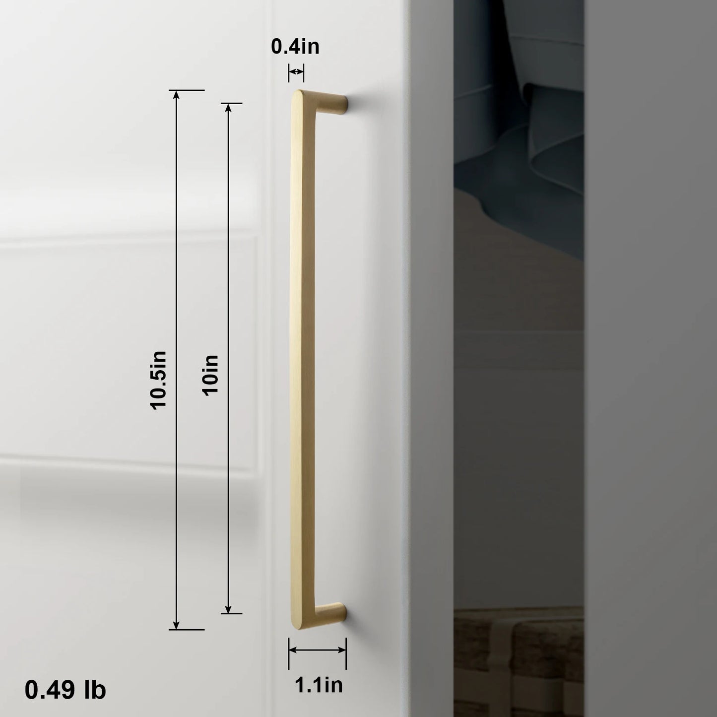 TONADIY Brass Cabinet Handle and Drawer Pull