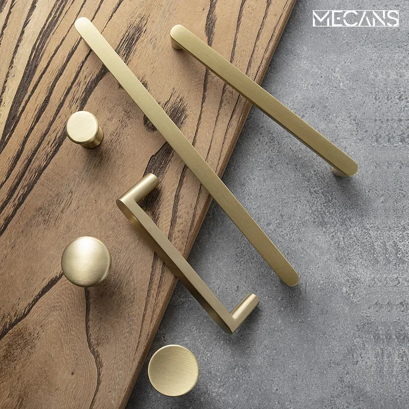 TONADIY Brass Cabinet Handle and Drawer Pull