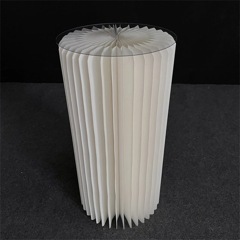 Nonecn Cylindrical Paper Folding Wedding Flower Ornament Origami Decor