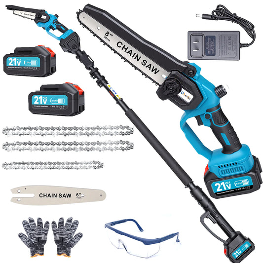 XYSD Two In One Cordless Pole Saw And Mini Chainsaw