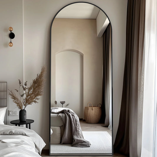 Antok Full Length Mirror With Stand Oversized Floor Mirror