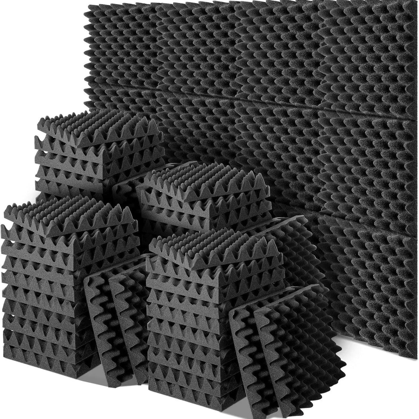 Self Adhesive Eggcrate Acoustic Foam Panels For Home And Studios