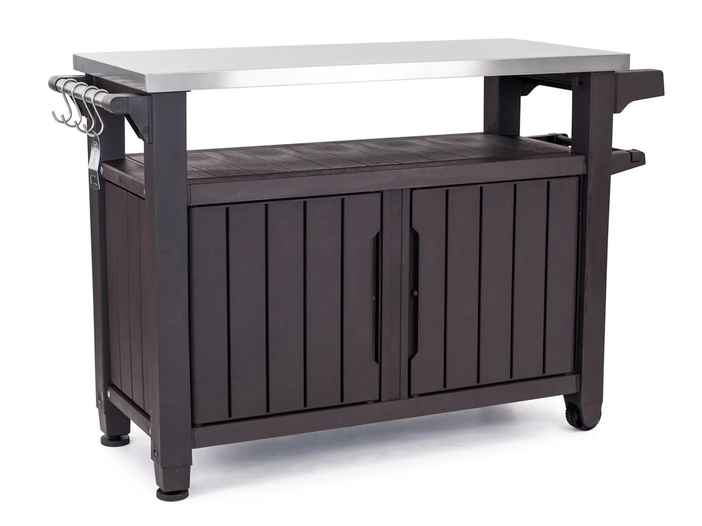 XMSJ Outdoor Rolling Table Cart For Food Prep And Storage