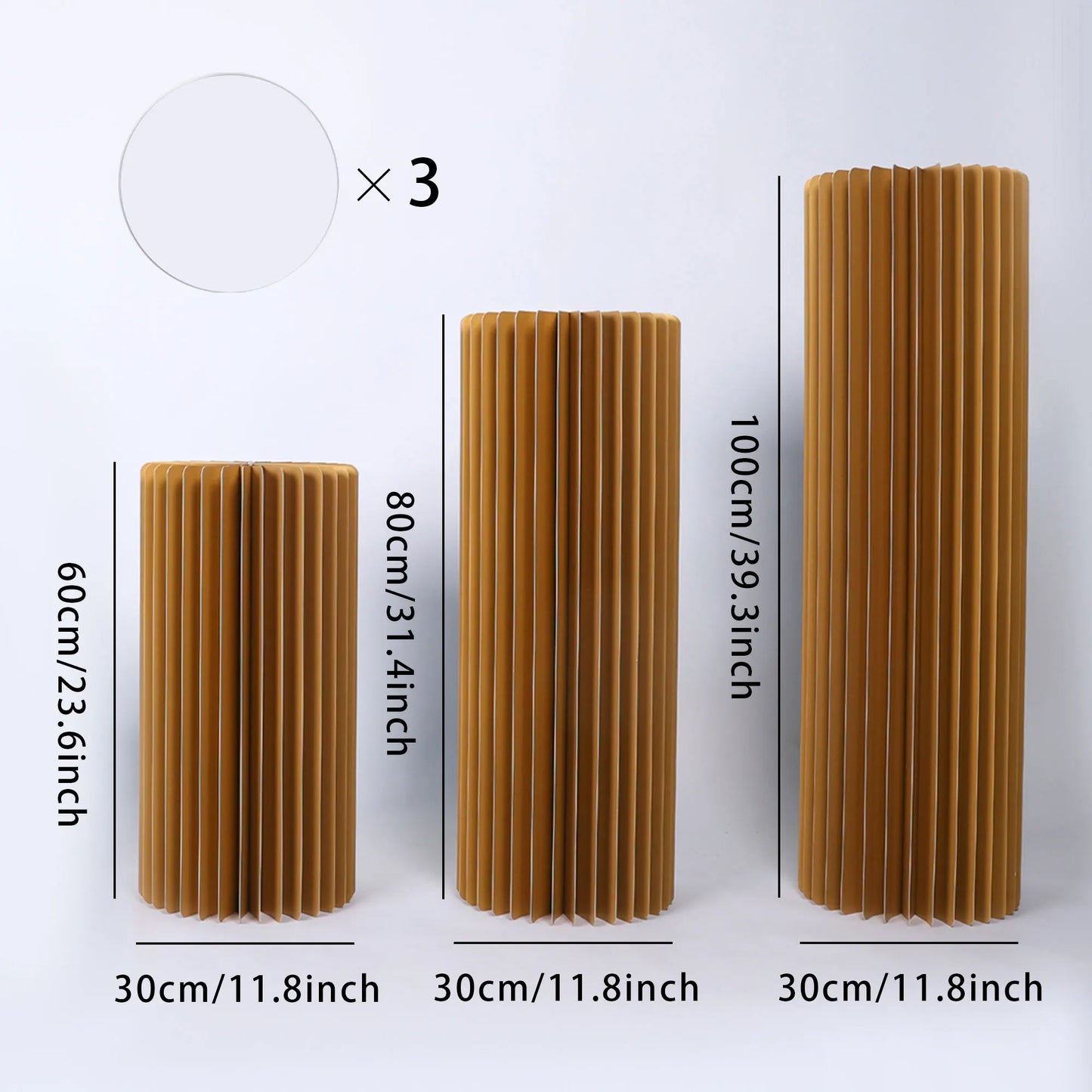 NONECN Party Round Pedestal Stands for Dessert Displays