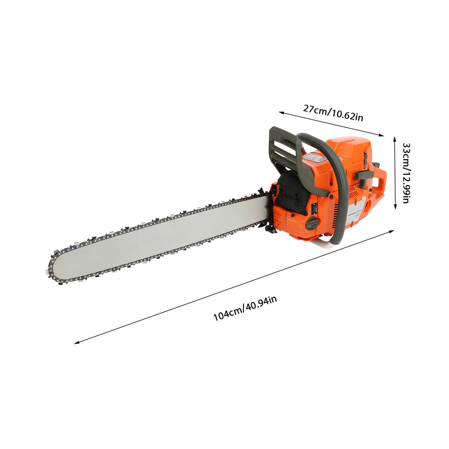 Gasoline Chainsaw 65 To 72cc Two Stroke Pull Start