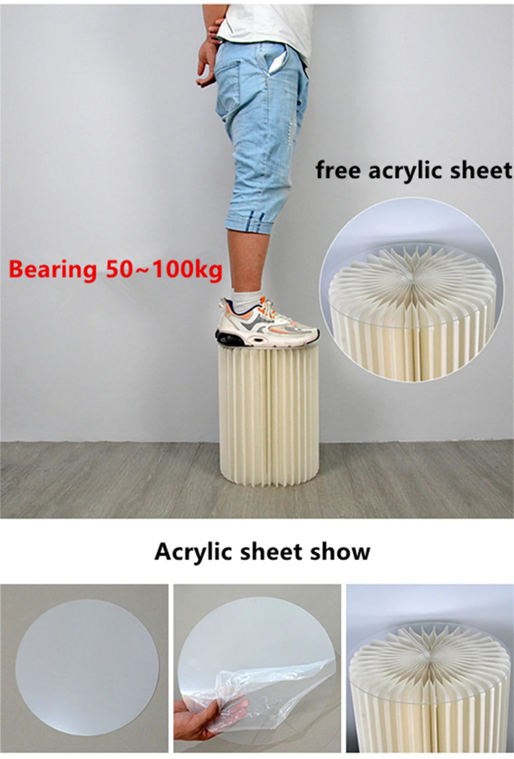 Nonecn Cylindrical Paper Folding Wedding Flower Ornament Origami Decor