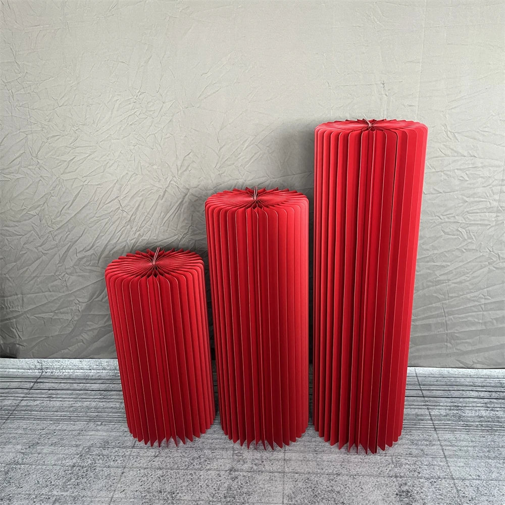 Nonecn Cylindrical Paper Folding Wedding Flower Ornament Origami Decor