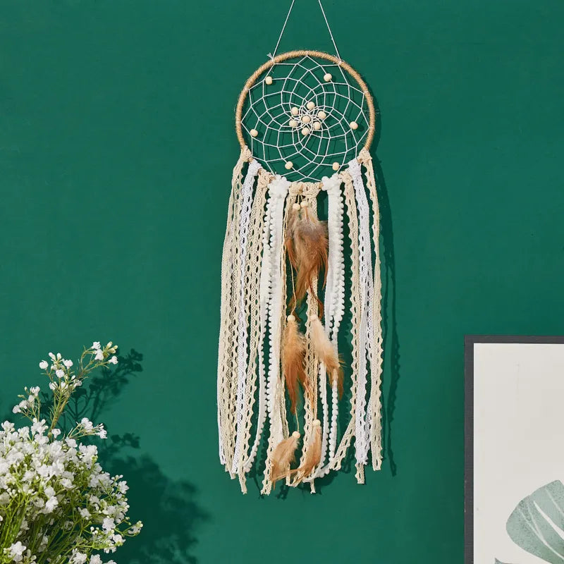 Dream Catcher Wall Decor Moon And Sun Bohemian Bedside Decoration