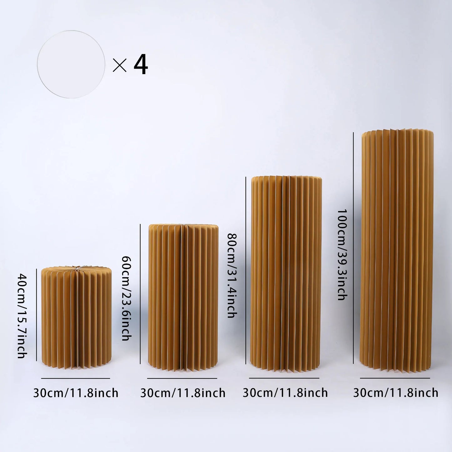 NONECN Party Round Pedestal Stands for Dessert Displays