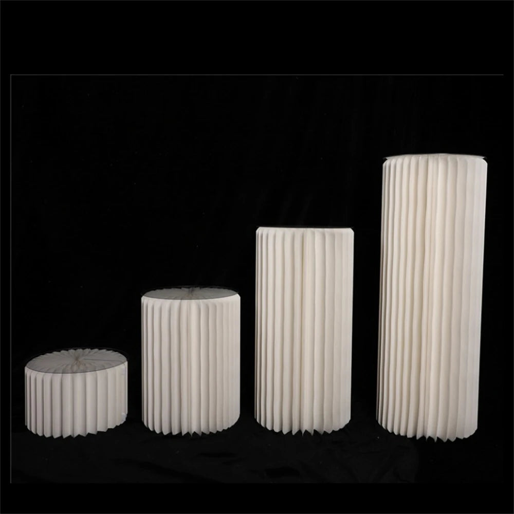 Nonecn Cylindrical Paper Folding Wedding Flower Ornament Origami Decor