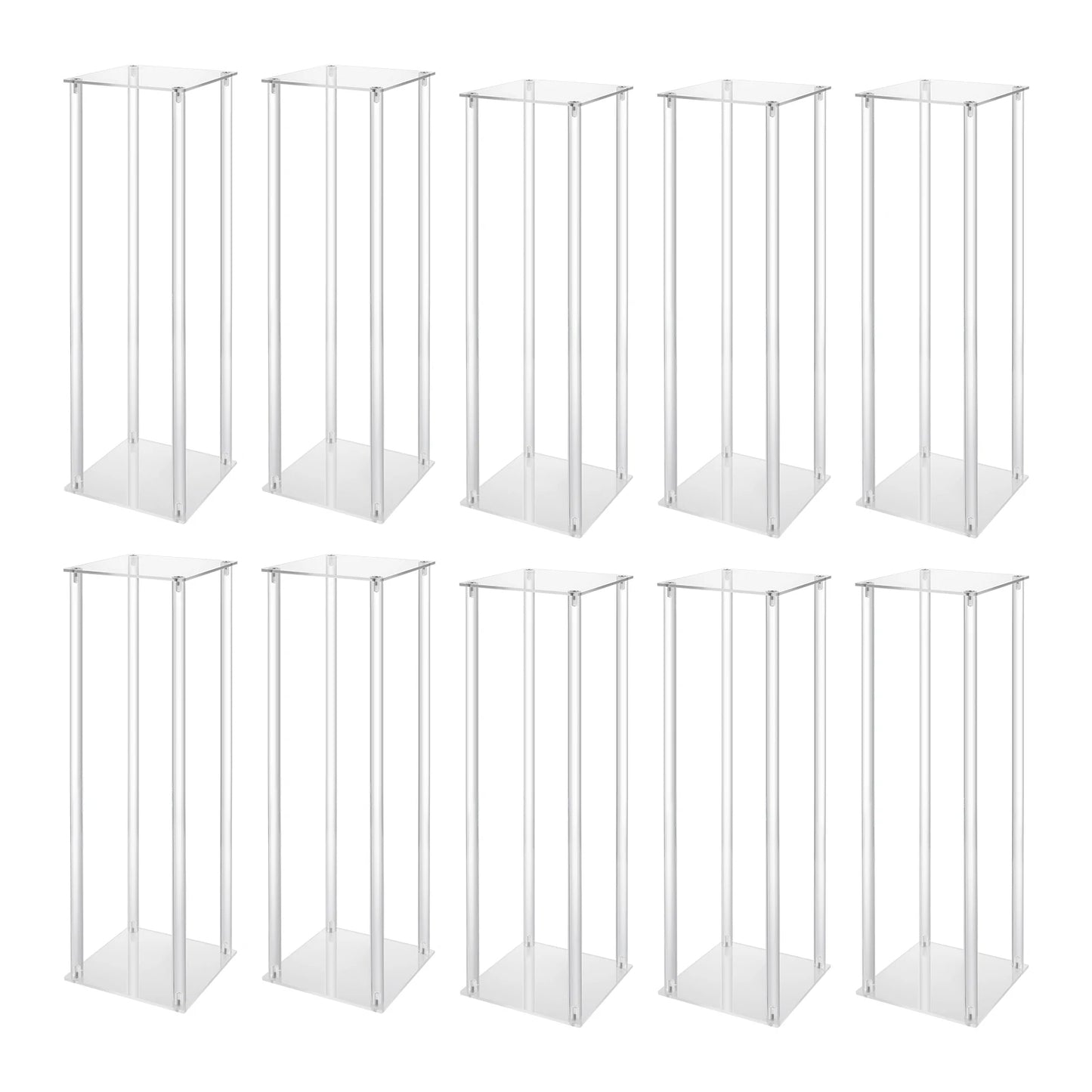 Acrylic Vases Wedding Centerpieces Flower Stands Set