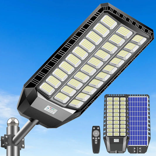 Solar Street Light 9000W Dusk To Dawn LED Security Floodlight