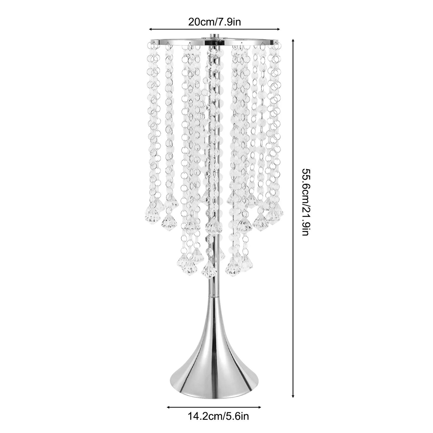 Elegant Acrylic Crystal Flower Centerpieces Set Of 10