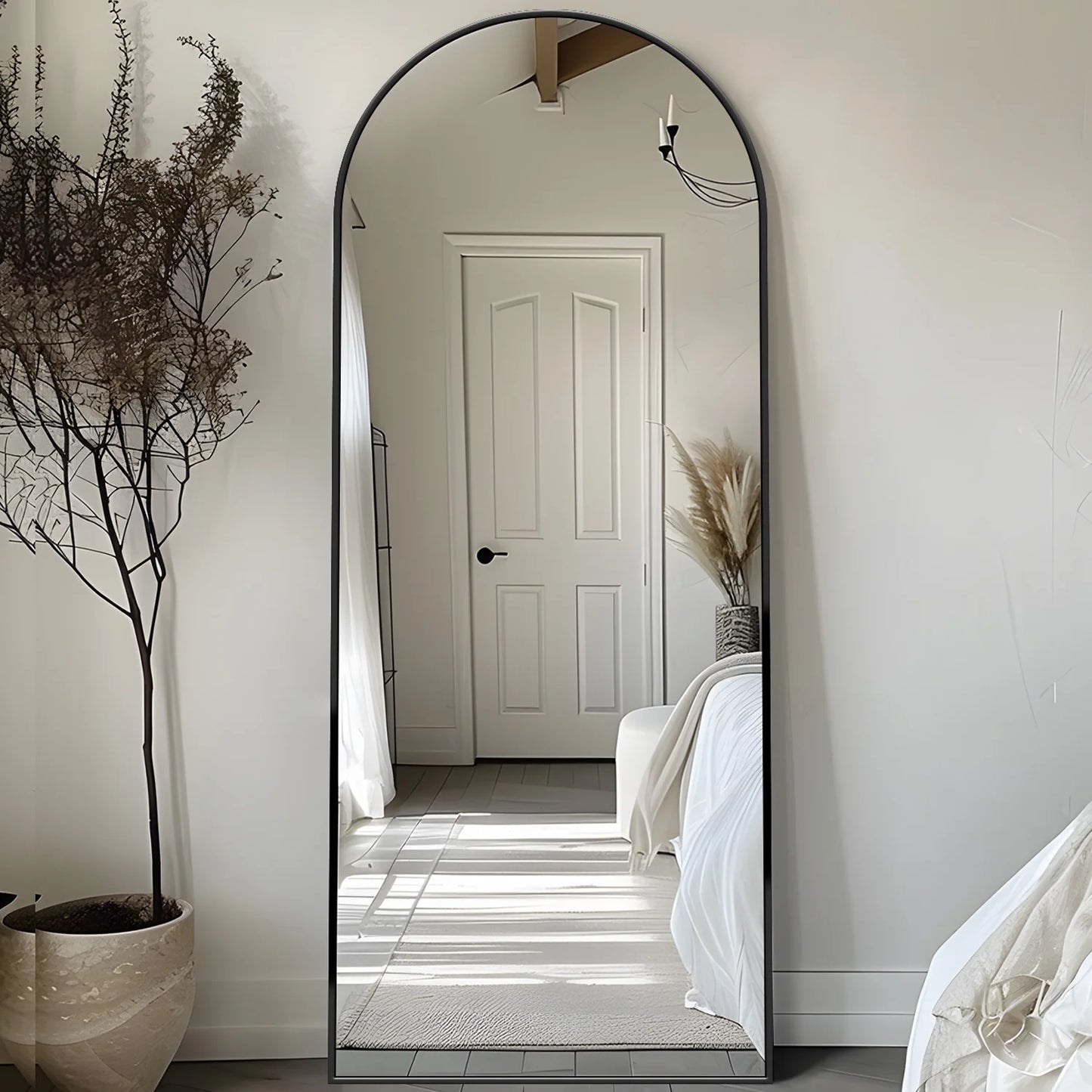 Antok Full Length Mirror With Stand Oversized Floor Mirror