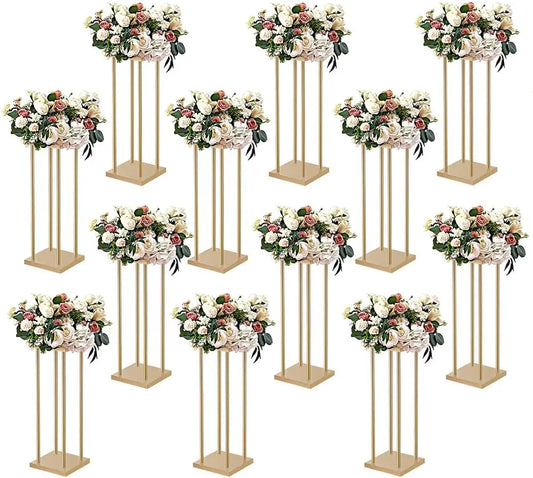 Wedding Centerpiece Flower Stand Set 12 Pieces For Table Decor