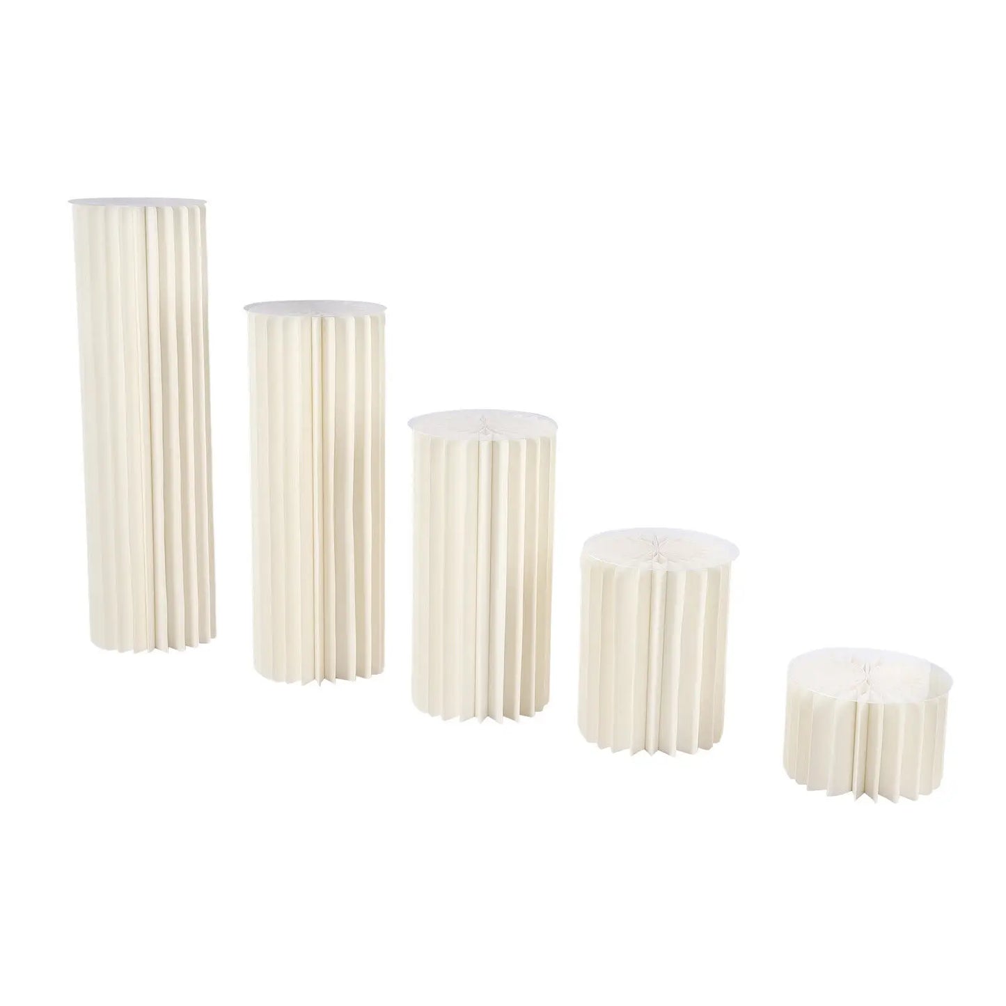 NONECN Cardboard Vases Wedding Centerpiece Set 5 Piece