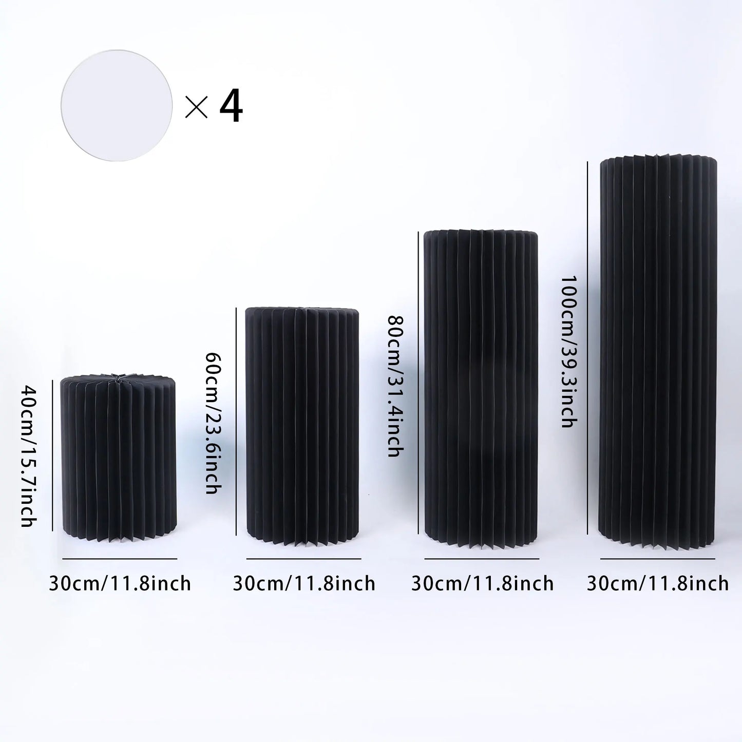 NONECN Party Round Pedestal Stands for Dessert Displays