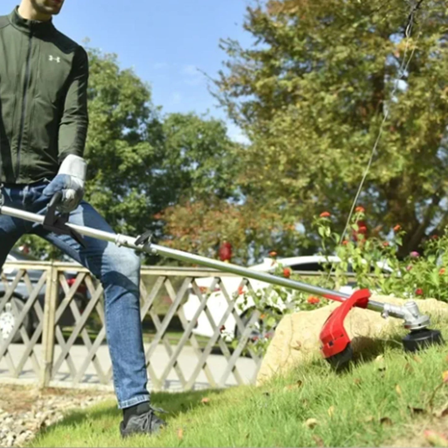 Gas 4 Stroke Weed Eater 31cc 15lb Straight Shaft Trimmer