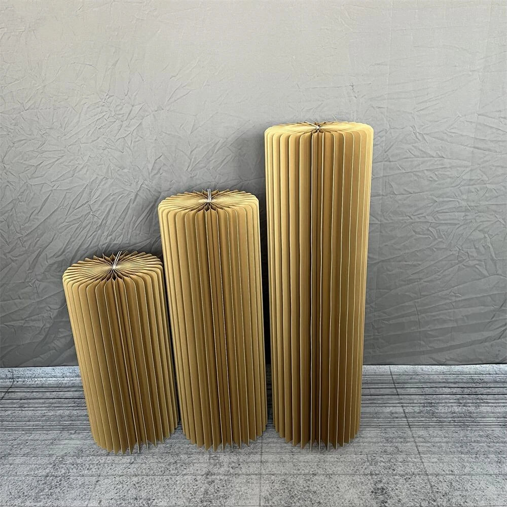 Nonecn Cylindrical Paper Folding Wedding Flower Ornament Origami Decor