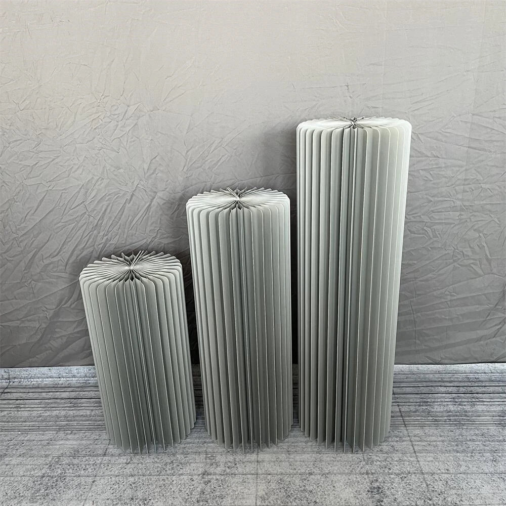 Nonecn Cylindrical Paper Folding Wedding Flower Ornament Origami Decor