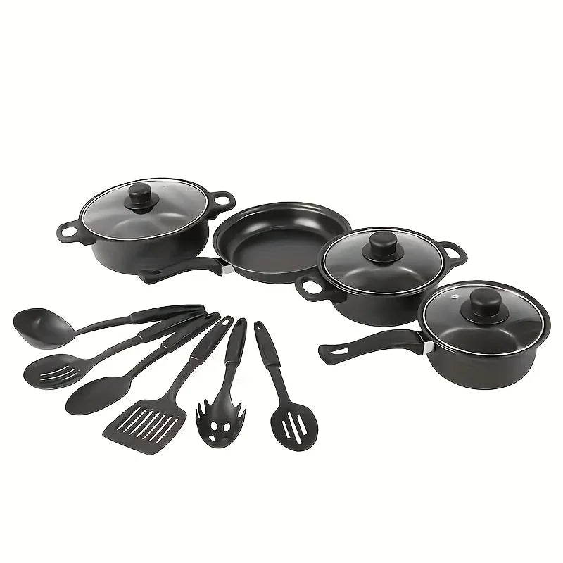 AEHOME Nonstick Cookware Set Induction Compatible With Utensils
