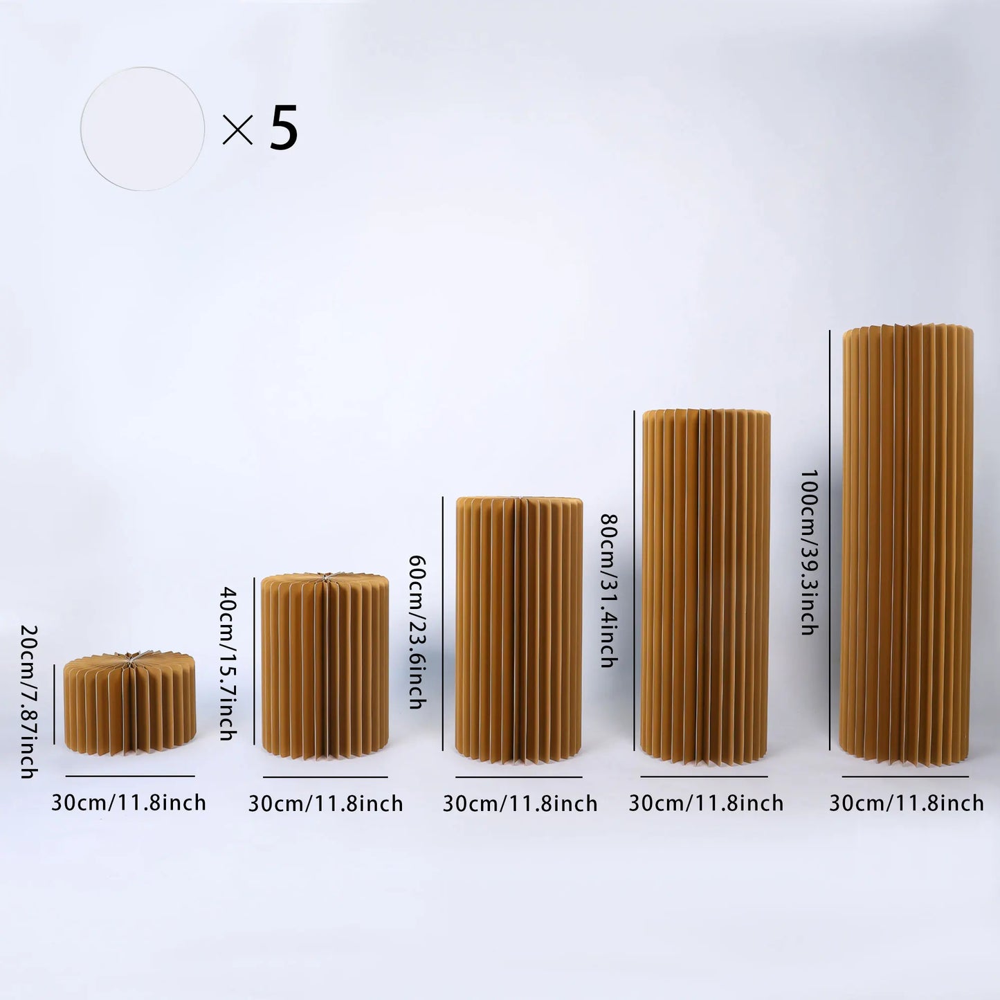 NONECN Party Round Pedestal Stands for Dessert Displays