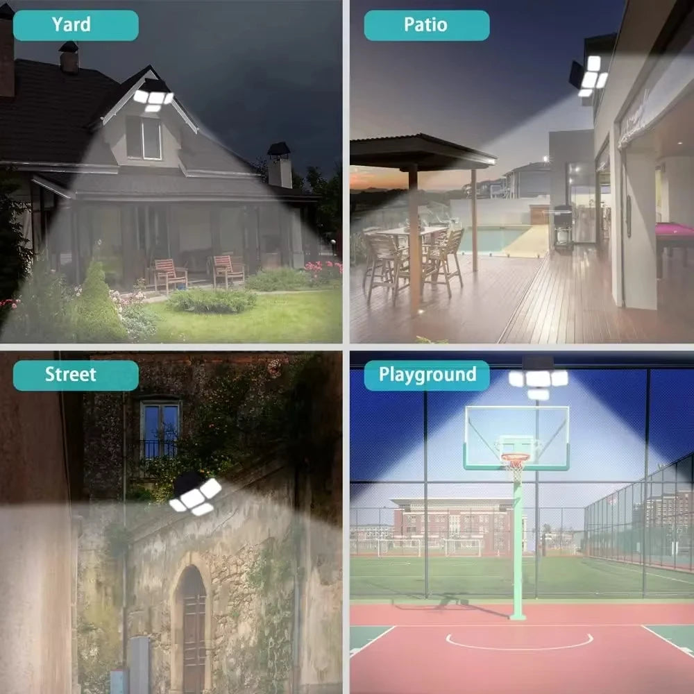 Solar Wall Lamp Outdoor Motion Sensor Spotlight 122 LED Waterproof